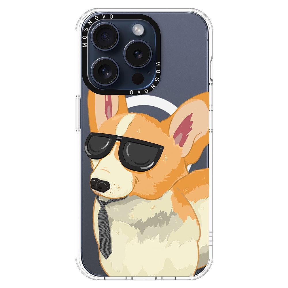 Fluffy Corgi Phone Case - iPhone 15 Pro Case - MOSNOVO