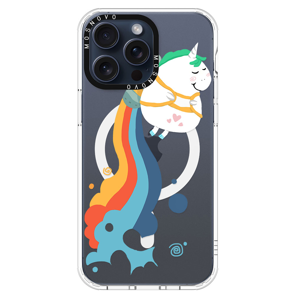 Cute Rainbow Unicorn Phone Case - iPhone 15 Pro Max Case - MOSNOVO