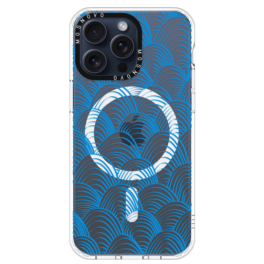 Wavy Wave Phone Case - iPhone 15 Pro Max Case - MOSNOVO