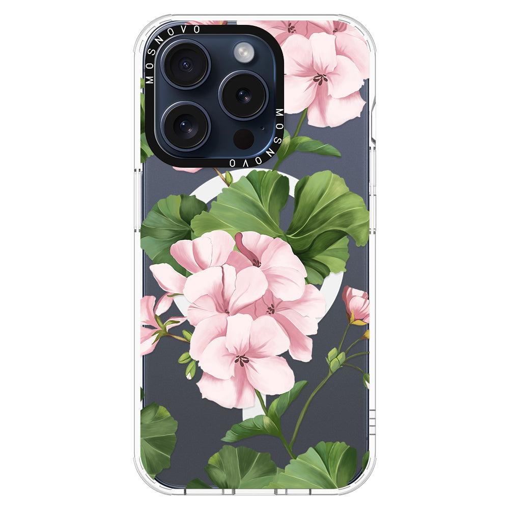 Geranium Phone Case - iPhone 15 Pro Case - MOSNOVO