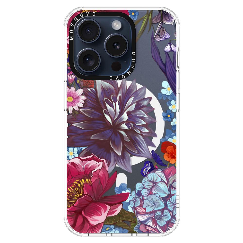 Blue Lilacs Phone Case - iPhone 15 Pro Case - MOSNOVO