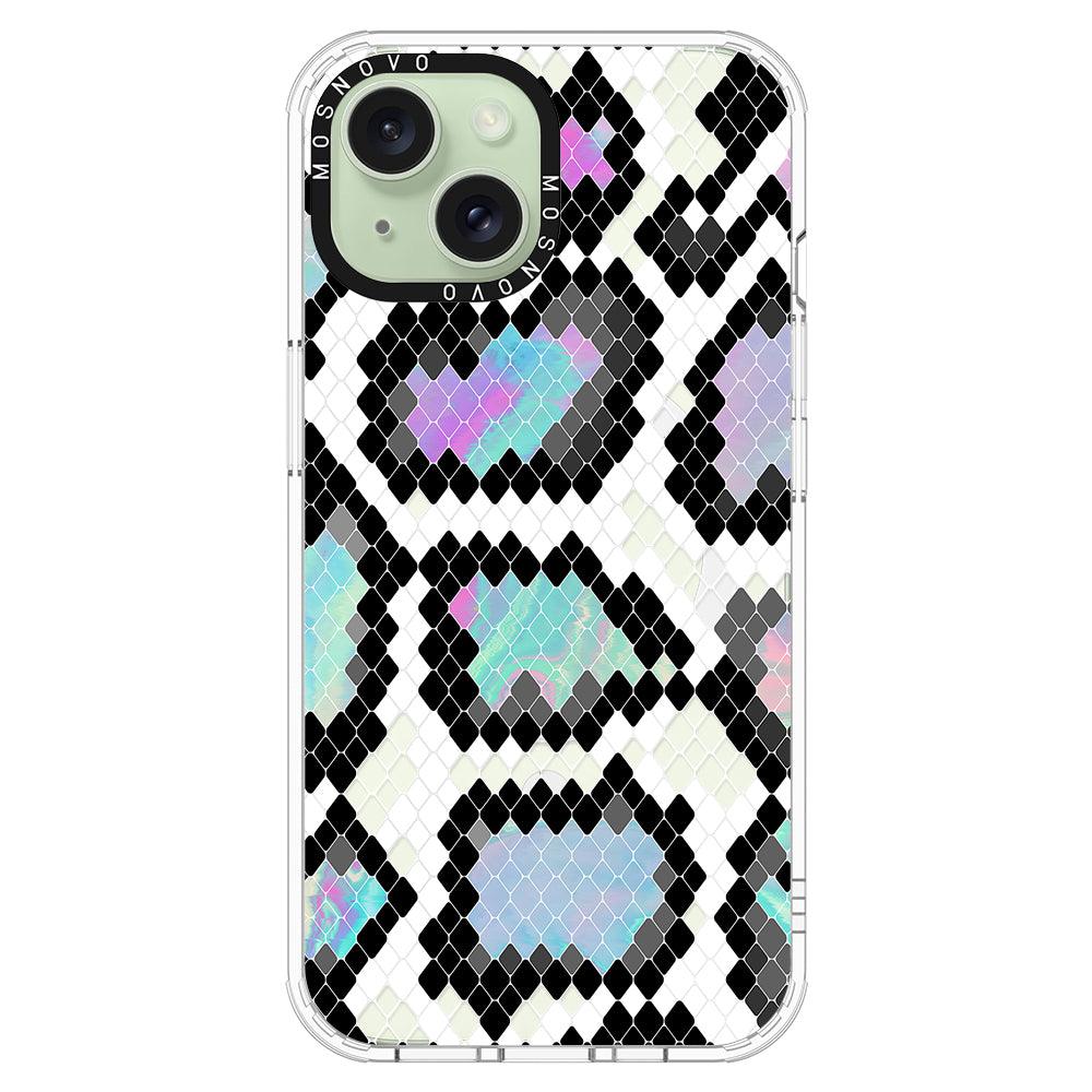 Aurora Snake Print Phone Case - iPhone 15 Plus Case - MOSNOVO