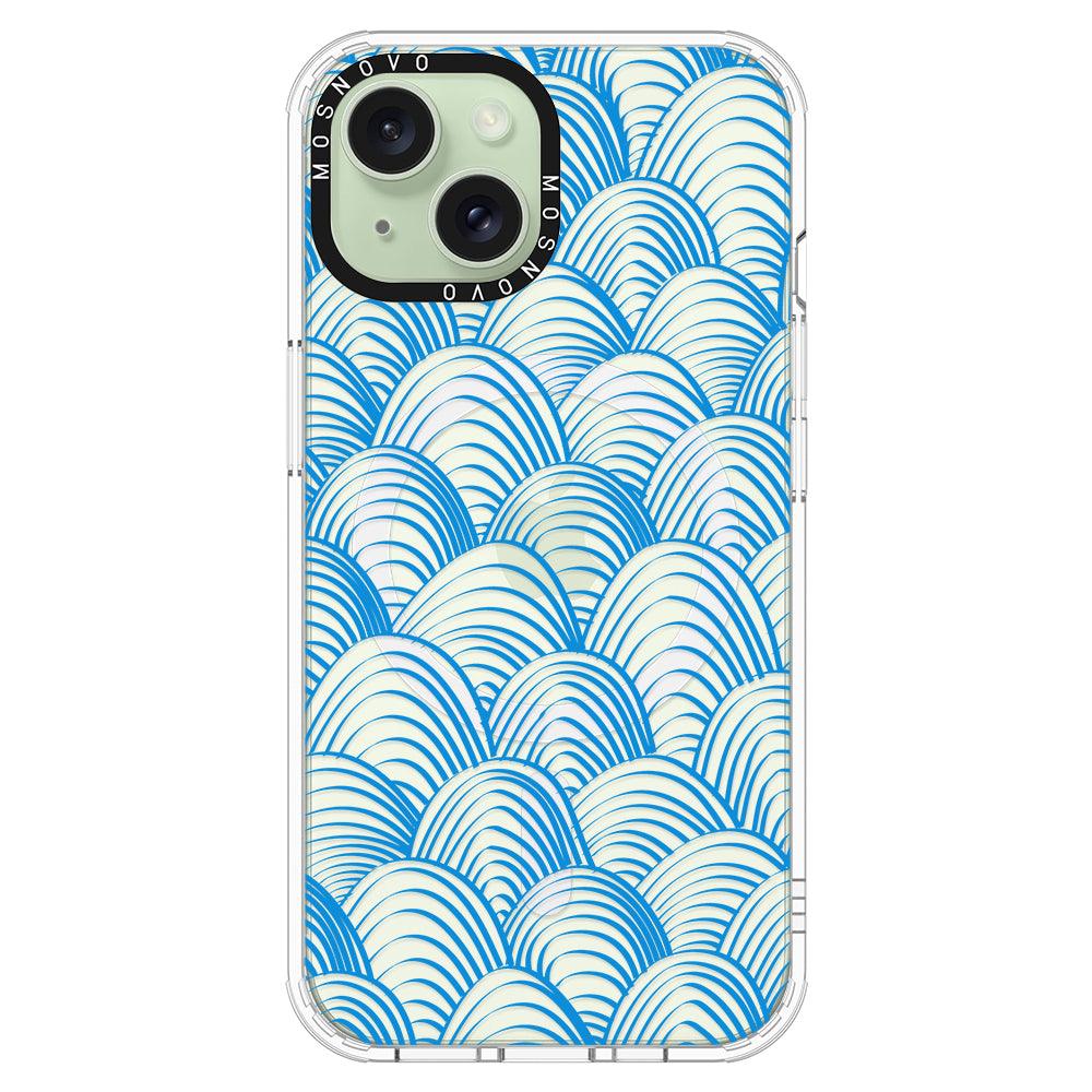 Wavy Wave Phone Case - iPhone 15 Plus Case - MOSNOVO