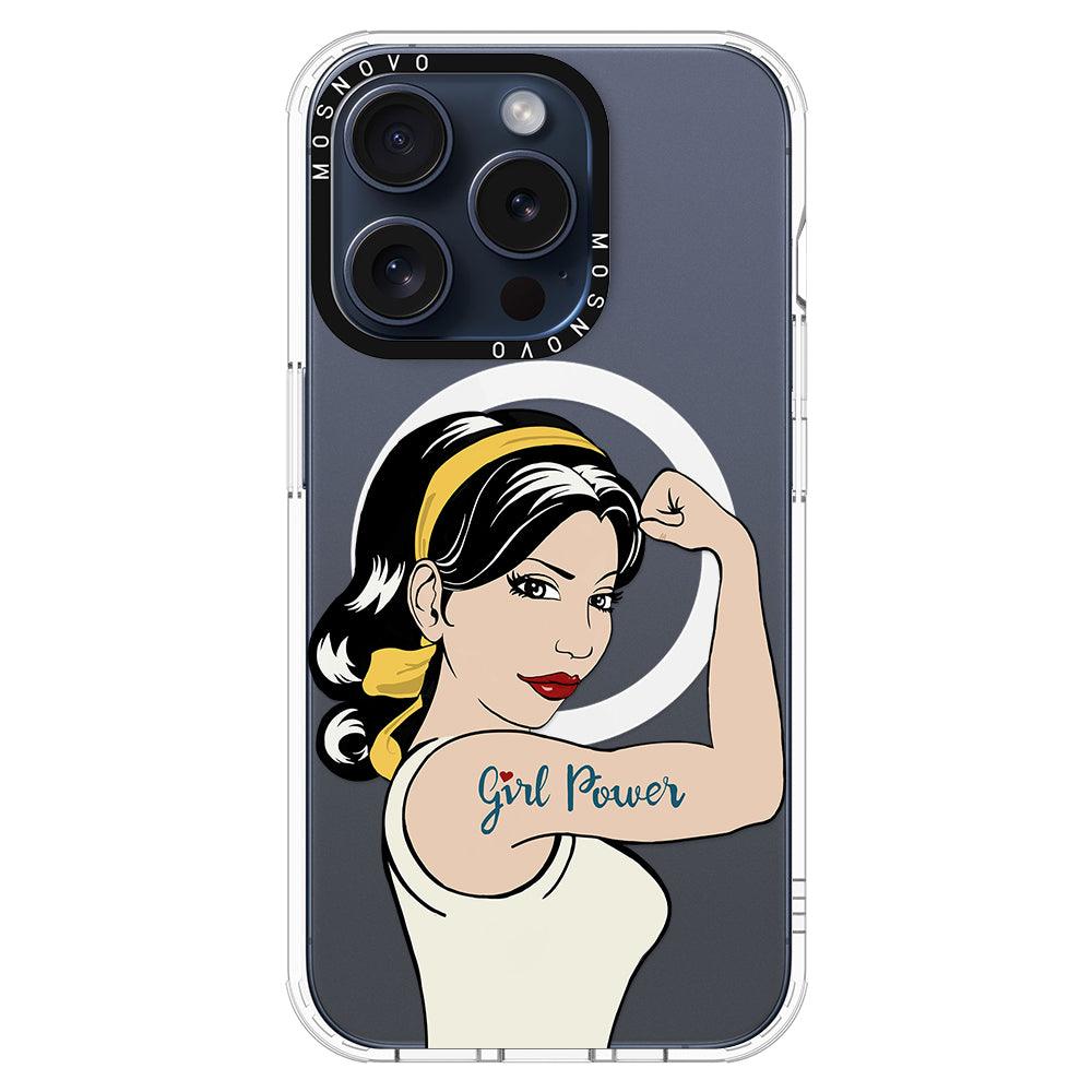 Girl Power Phone Case - iPhone 15 Pro Case - MOSNOVO