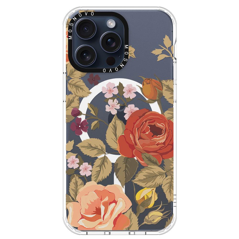 Vintage Roses Phone Case - iPhone 15 Pro Max Case - MOSNOVO