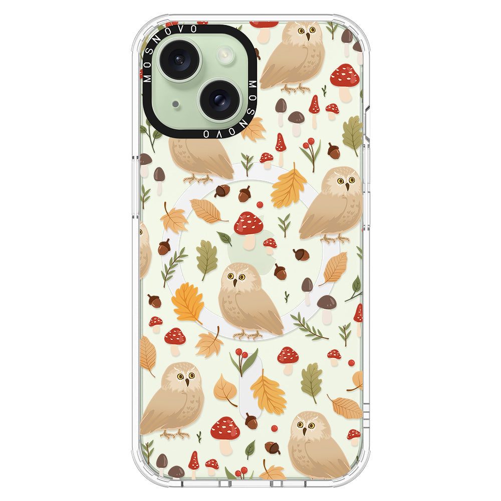 Autumn Owl Phone Case - iPhone 15 Plus Case - MOSNOVO