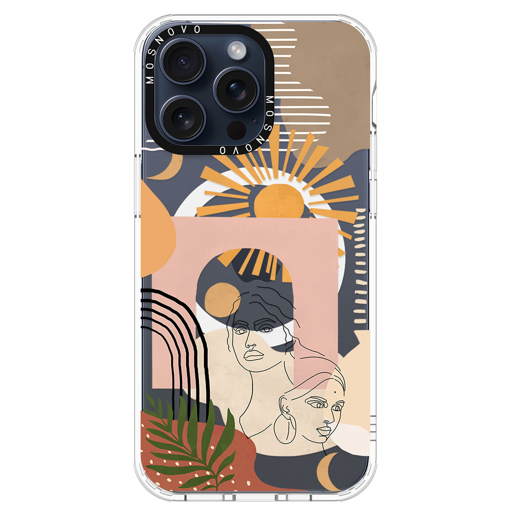 Modern Collage Art Phone Case - iPhone 15 Pro Max Case - MOSNOVO