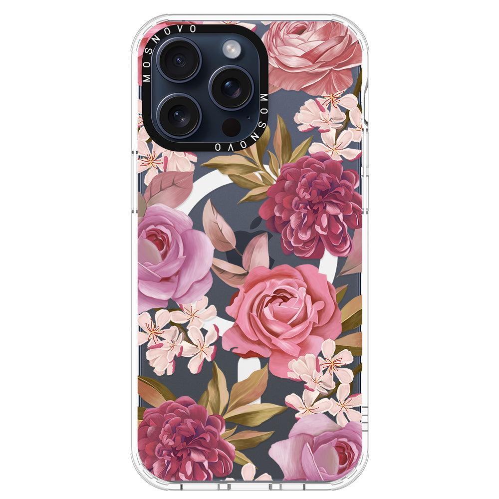 Blossom Flowe Floral Phone Case - iPhone 15 Pro Max Case - MOSNOVO