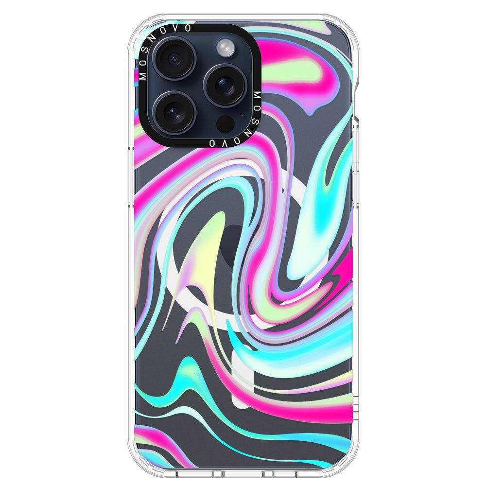 Psychedelic Swirls Phone Case - iPhone 15 Pro Max Case - MOSNOVO