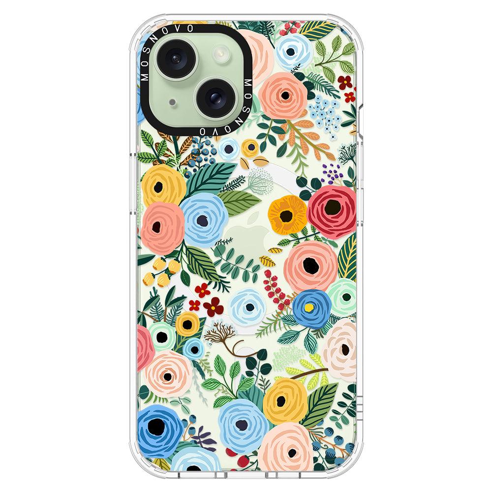 Pastel Perfection Flower Phone Case - iPhone 15 Case - MOSNOVO