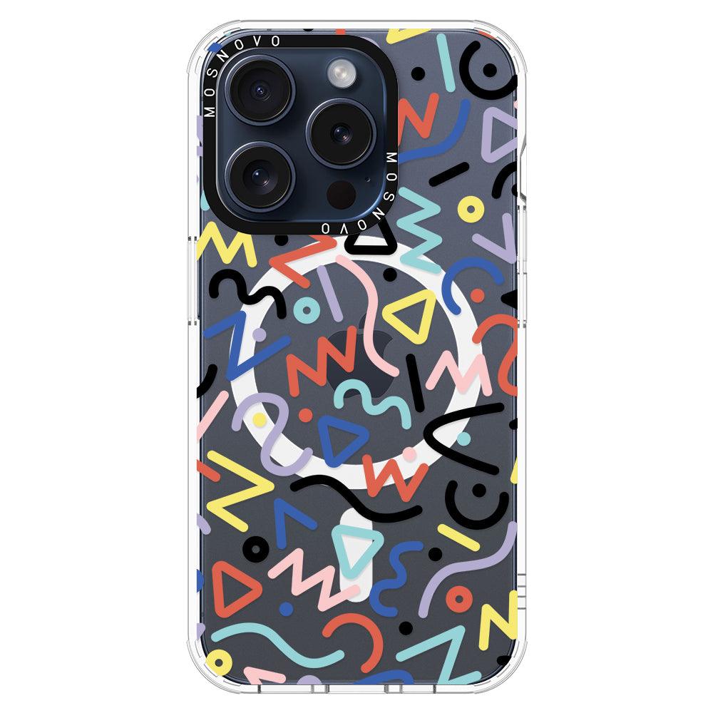 Doodle Art Phone Case - iPhone 15 Pro Case - MOSNOVO