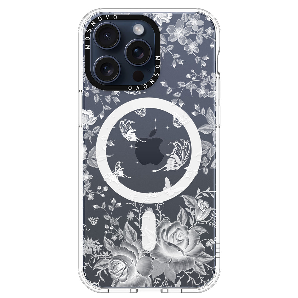 Fairy White Garden Phone Case - iPhone 15 Pro Max Case - MOSNOVO