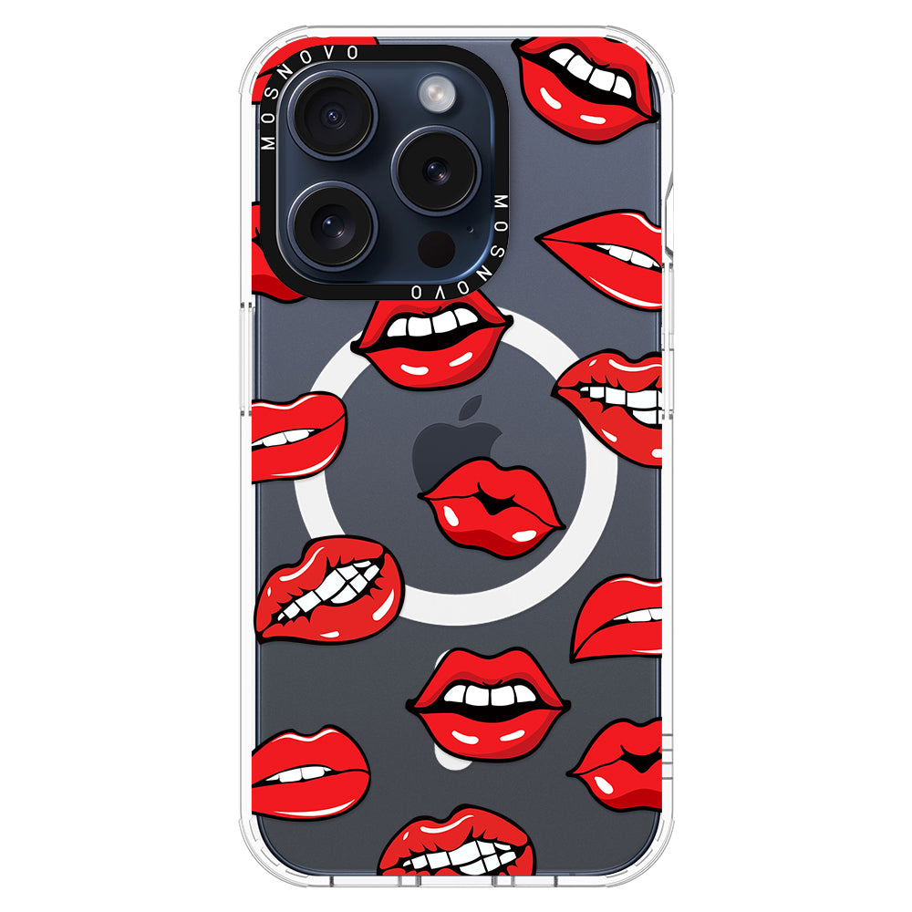 Hot Lips Phone Case - iPhone 15 Pro Case - MOSNOVO