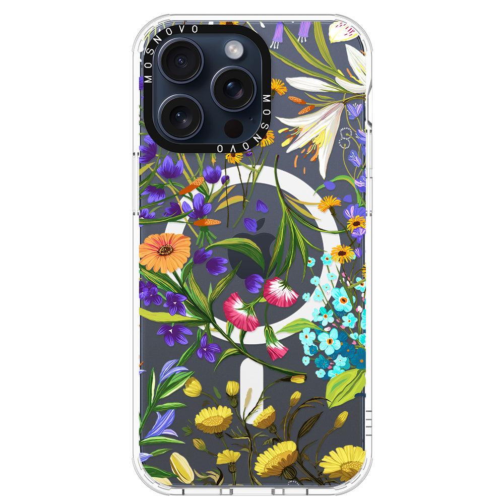 Summer Flower Holidays Phone Case - iPhone 15 Pro Max Case - MOSNOVO