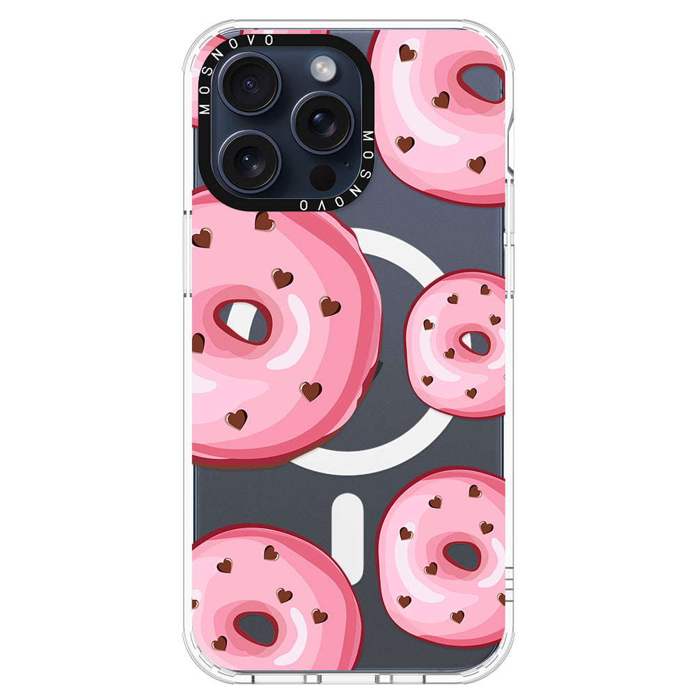 Pink Donuts Phone Case - iPhone 15 Pro Max Case - MOSNOVO