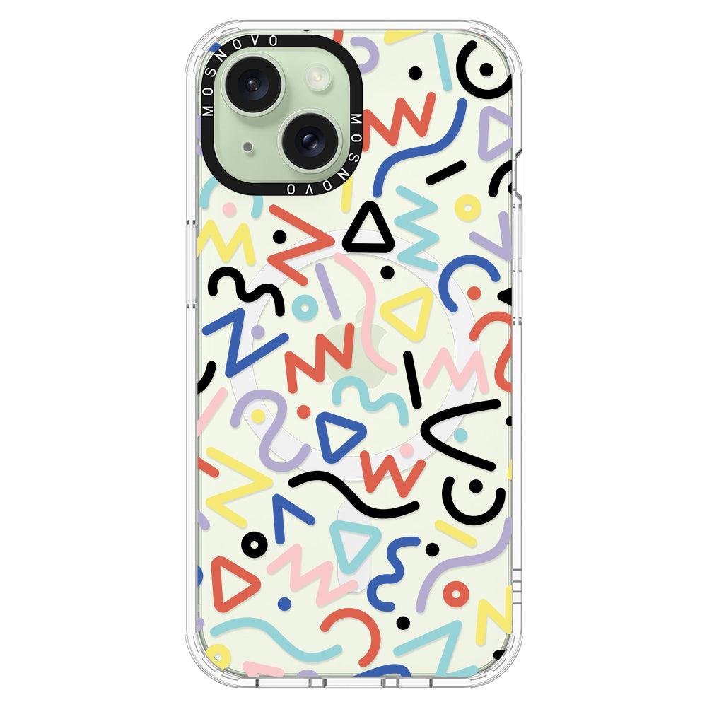 Doodle Art Phone Case - iPhone 15 Plus Case - MOSNOVO