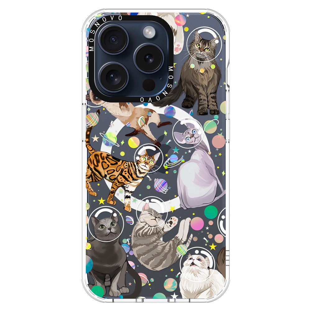 Space Cat Phone Case - iPhone 15 Pro Case - MOSNOVO