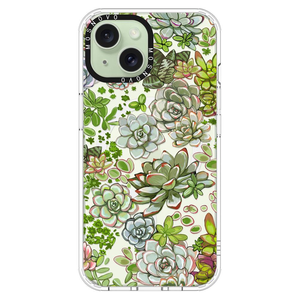 Succulent Phone Case - iPhone 15 Plus Case - MOSNOVO