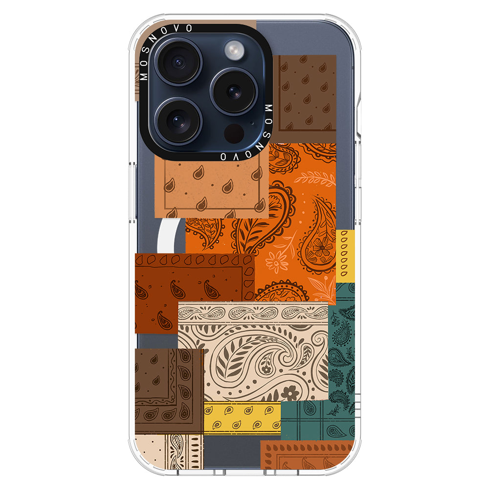 Vintage Paisley Phone Case - iPhone 15 Pro Case - MOSNOVO