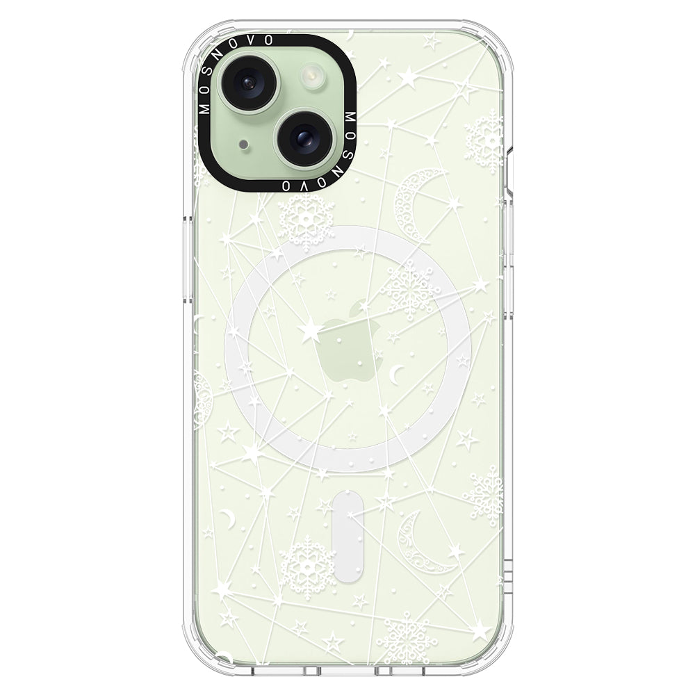 Starry Night Phone Case - iPhone 15 Case Clear With Magsafe