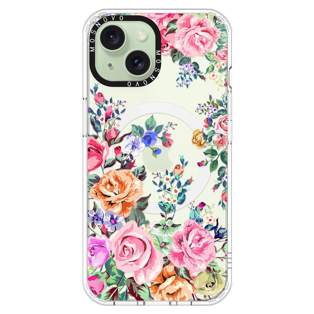 Flower Garden Phone Case - iPhone 15 Case - MOSNOVO