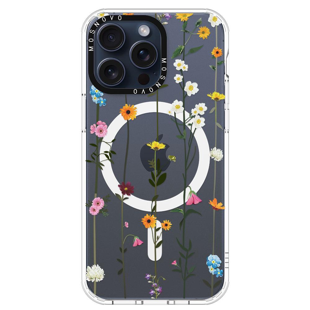 Wildflowers Phone Case - iPhone 15 Pro Max Case - MOSNOVO