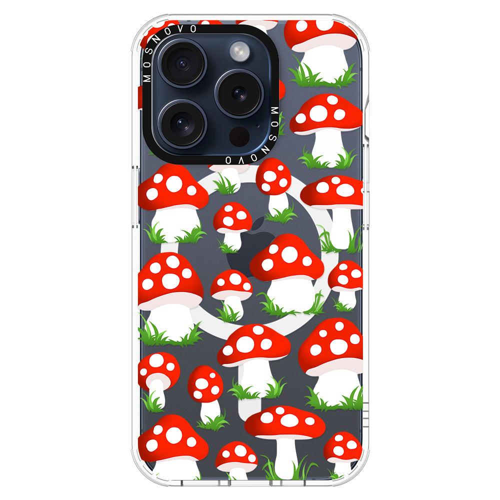 Cute Mushroom Phone Case - iPhone 15 Pro Case - MOSNOVO