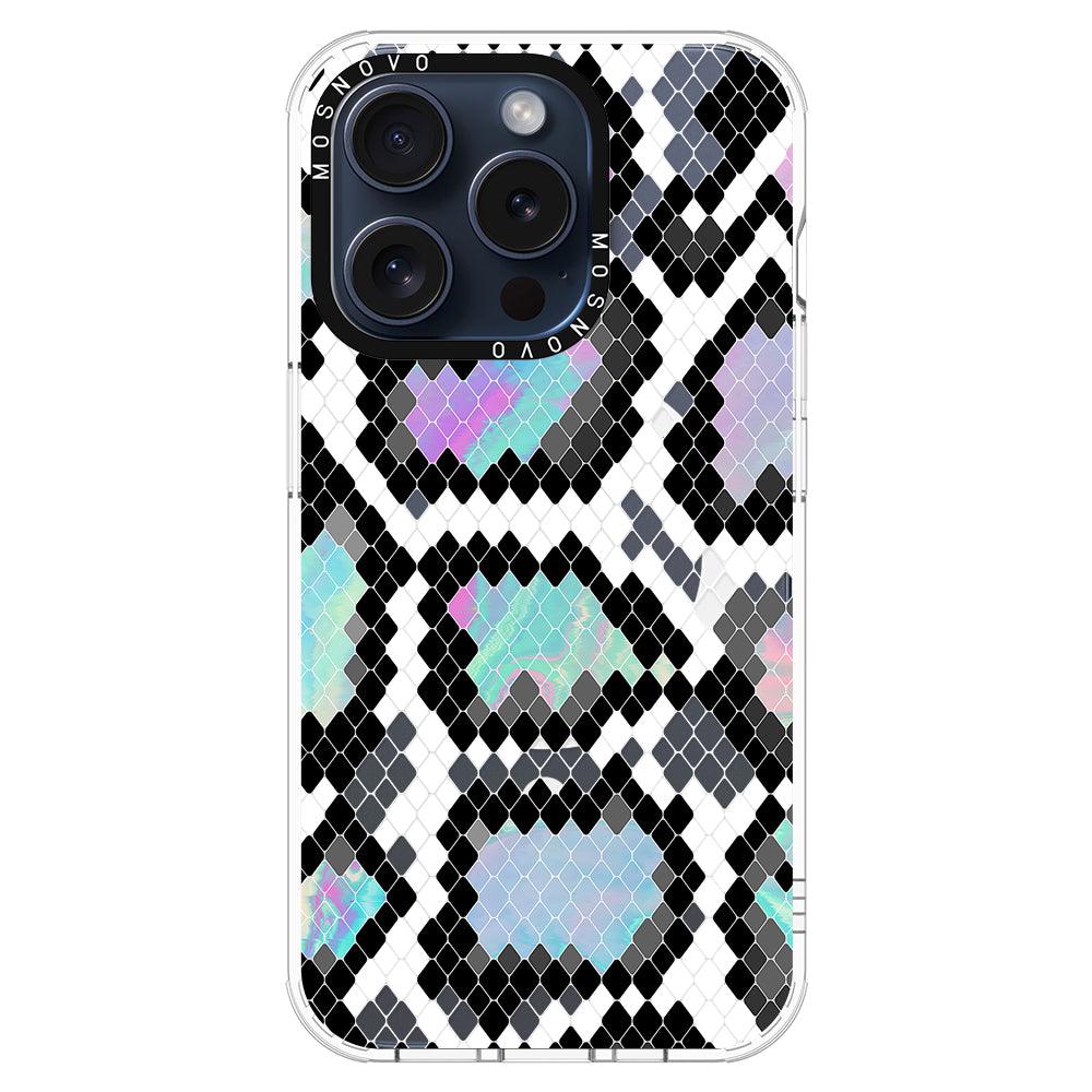 Aurora Snake Print Phone Case - iPhone 15 Pro Case - MOSNOVO