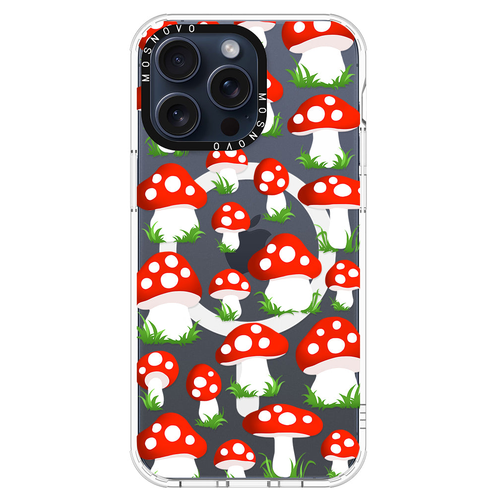 Cute Mushroom Phone Case - iPhone 15 Pro Max Case - MOSNOVO