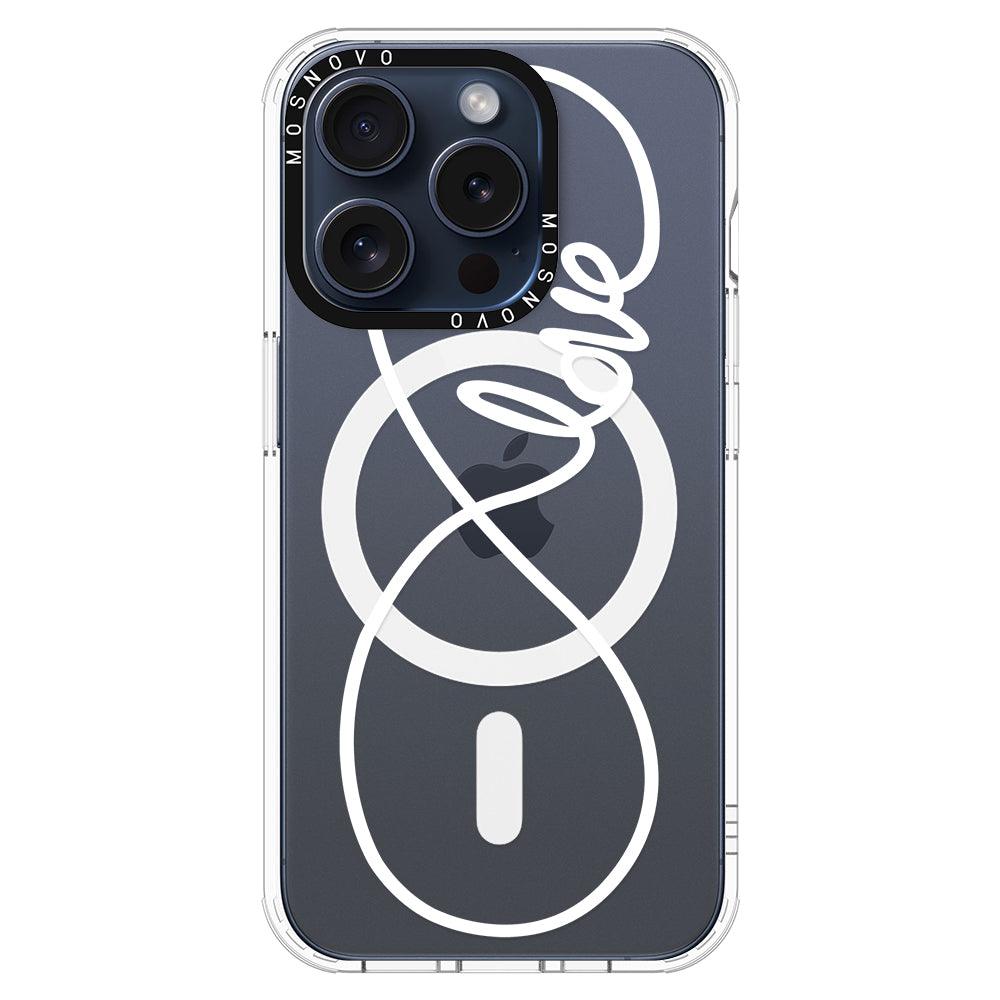 Infinity Love Phone Case - iPhone 15 Pro Case - MOSNOVO