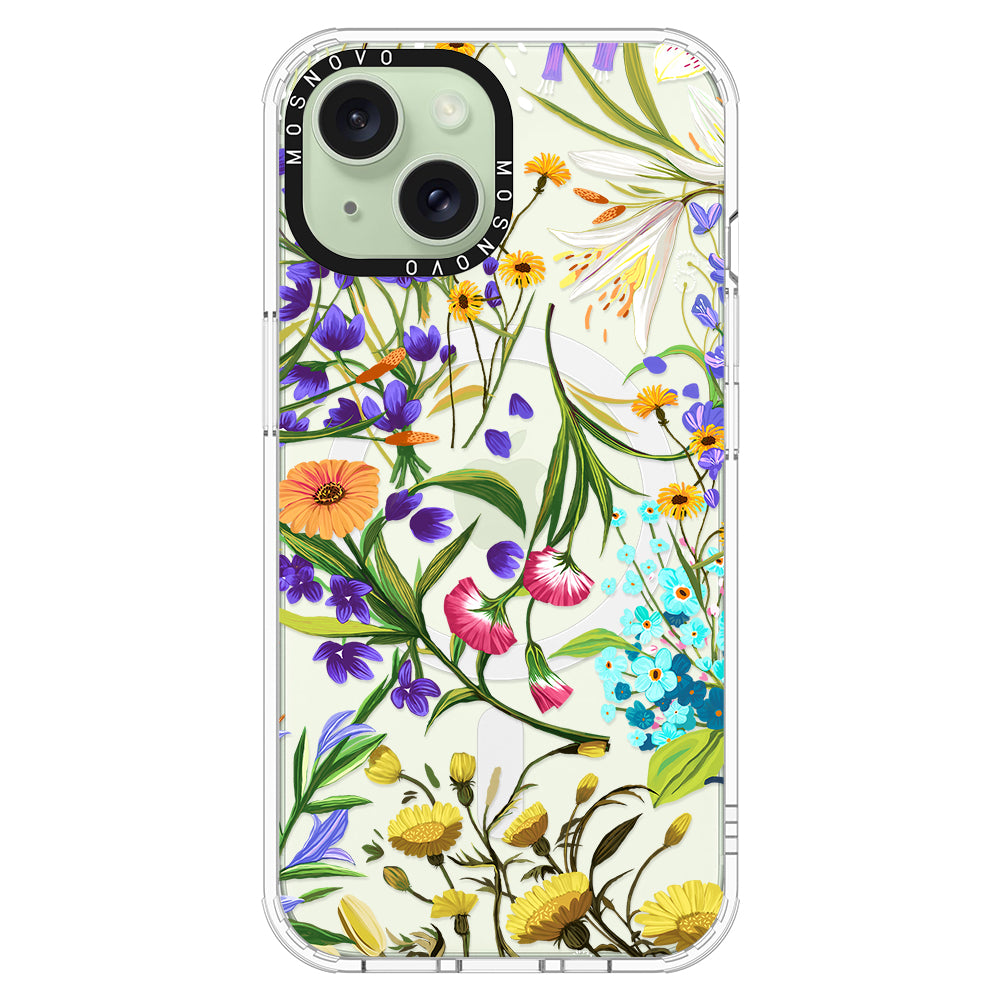 Summer Flower Holidays Phone Case - iPhone 15 Plus Case - MOSNOVO