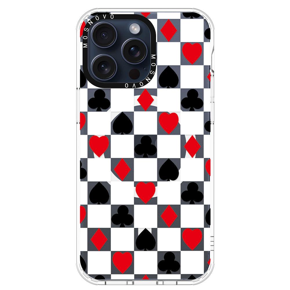 Checker Poker Phone Case - iPhone 15 Pro Max Case - MOSNOVO