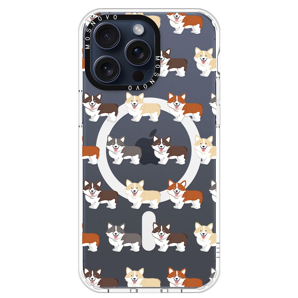 Cute Corgi Phone Case - iPhone 15 Pro Max Case - MOSNOVO