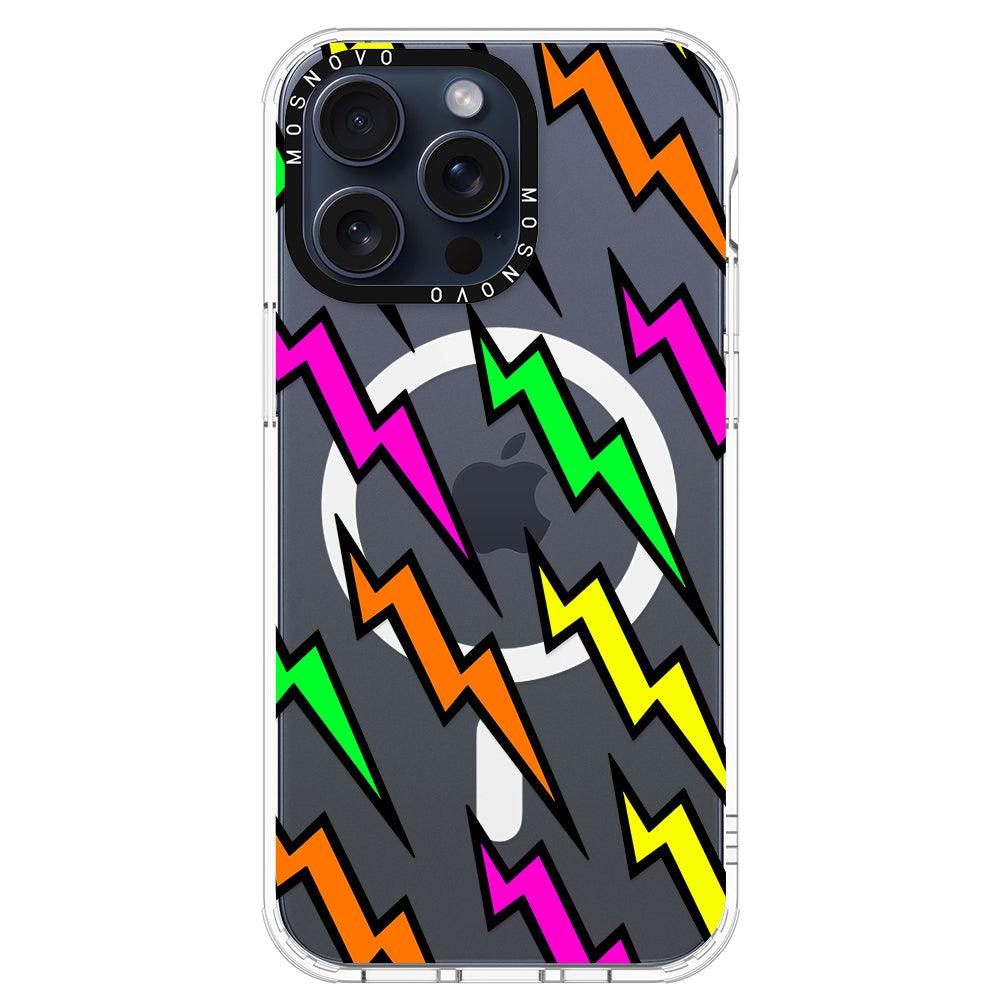 Colorful Lightning Phone Case - iPhone 15 Pro Max Case - MOSNOVO