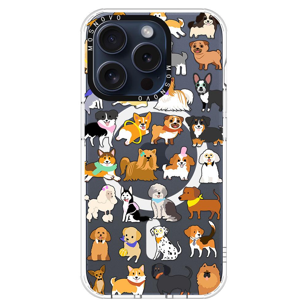 Cute Puppy Phone Case - iPhone 15 Pro Case - MOSNOVO