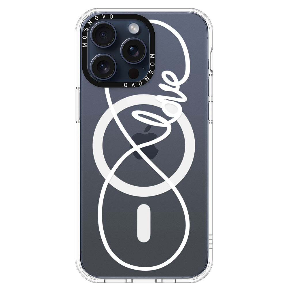 Infinity Love Phone Case - iPhone 15 Pro Max Case - MOSNOVO