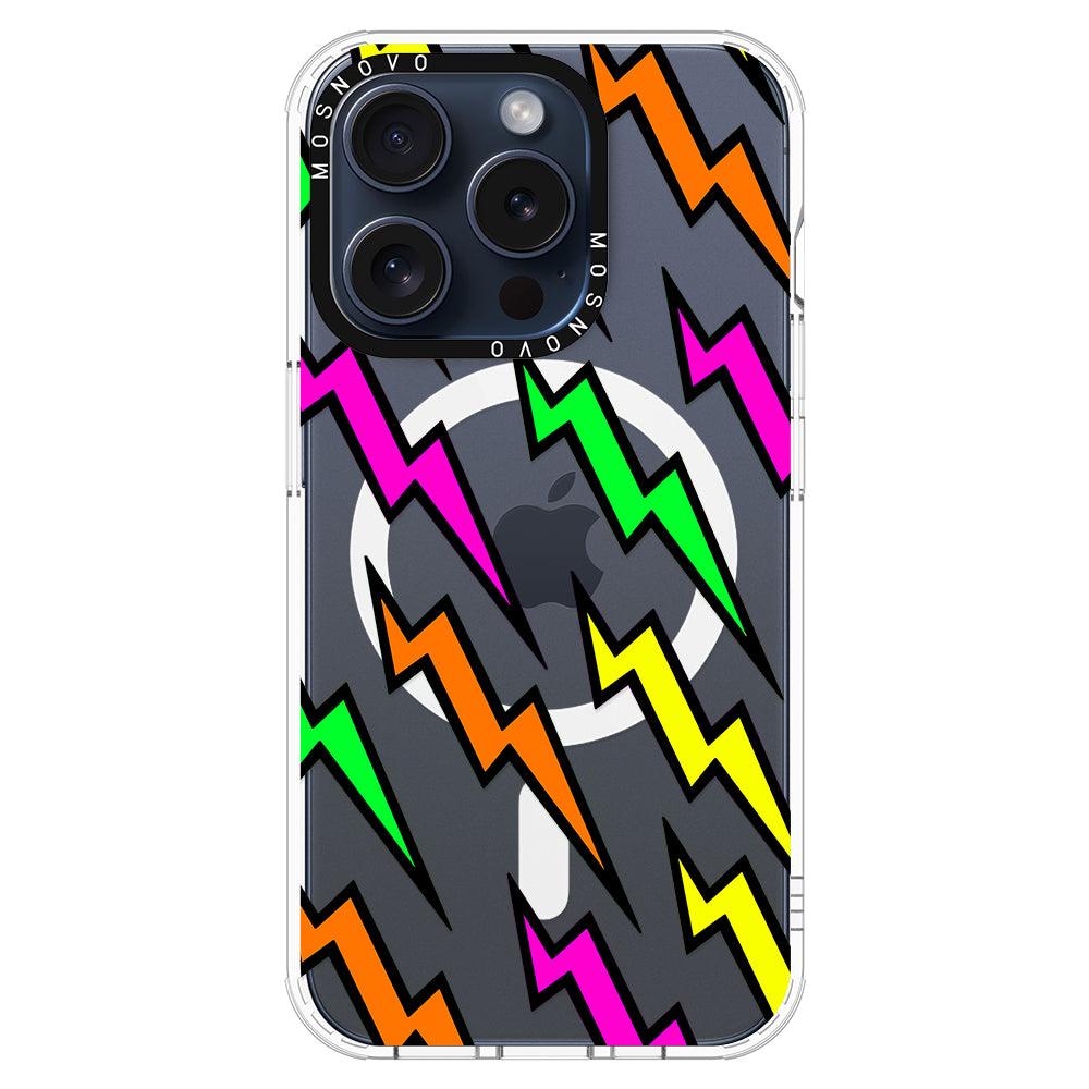 Colorful Lightning Phone Case - iPhone 15 Pro Case - MOSNOVO