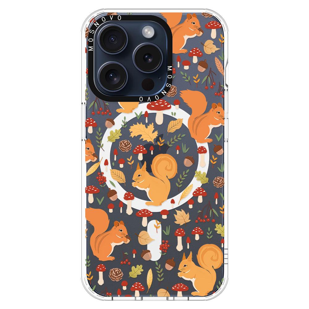 Autumn Squirrel Phone Case - iPhone 15 Pro Case - MOSNOVO