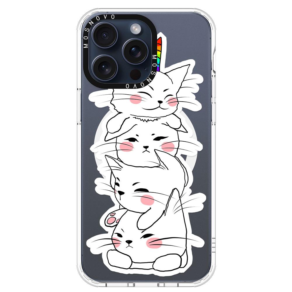 Squishcat Phone Case - iPhone 15 Pro Max Case - MOSNOVO