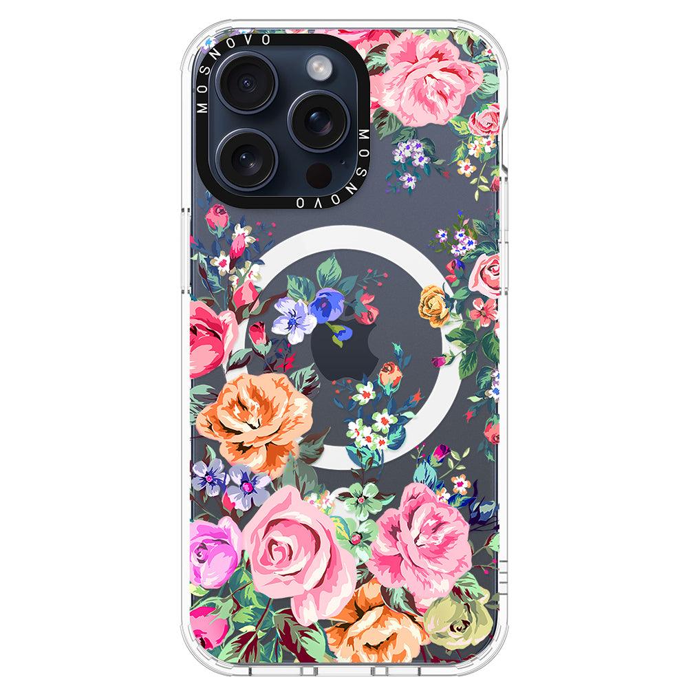 Flower Garden Phone Case - iPhone 15 Pro Max Case - MOSNOVO