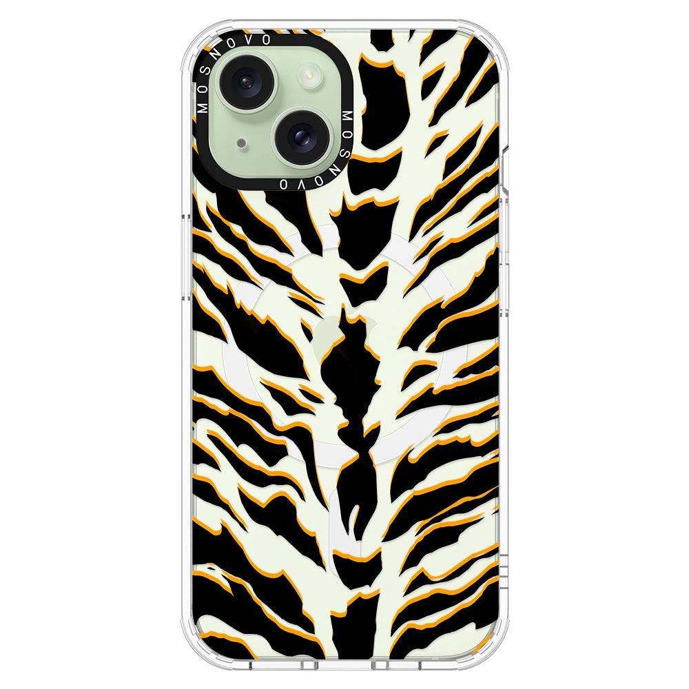 Tiger Print Phone Case - iPhone 15 Case - MOSNOVO