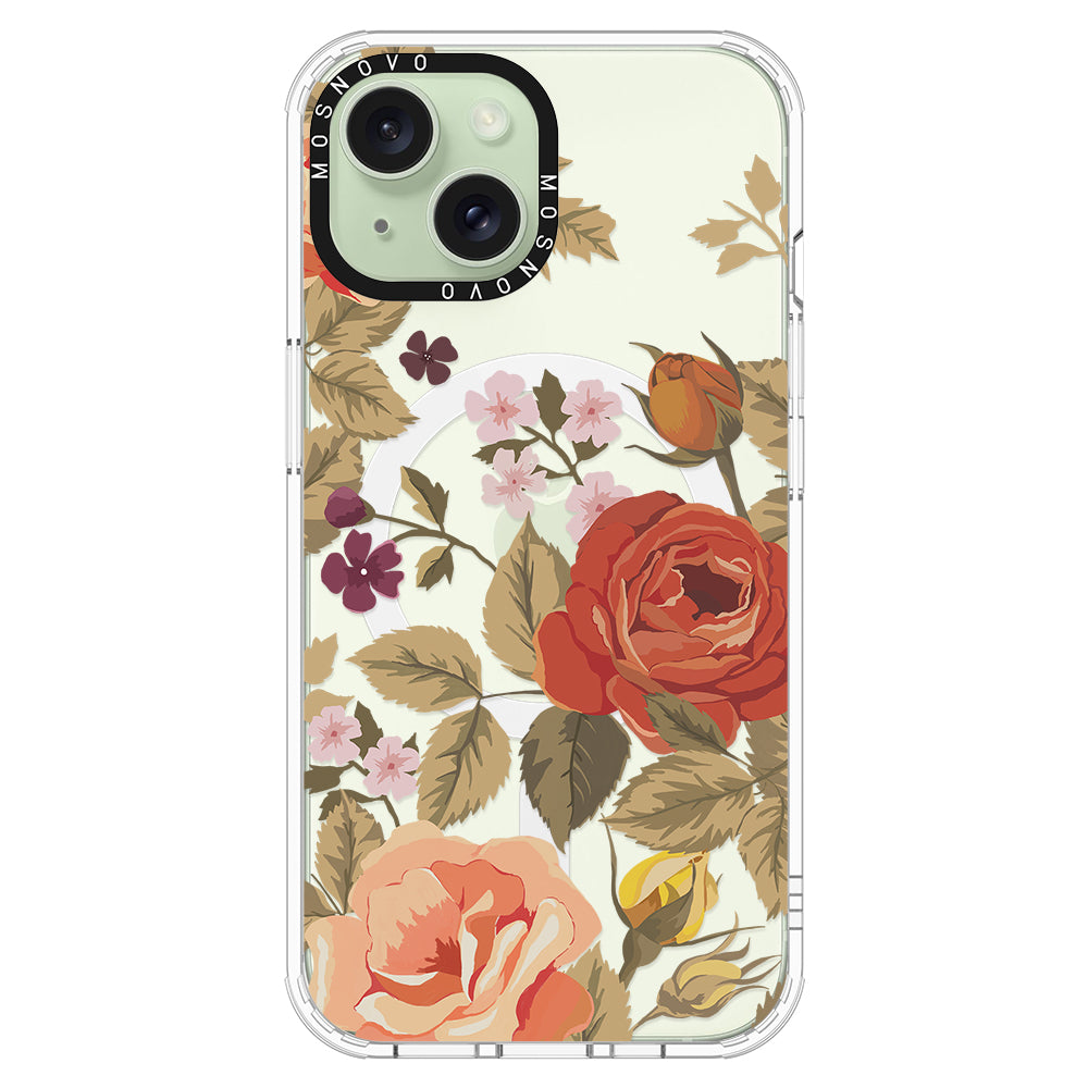 Vintage Roses Phone Case - iPhone 15 Case - MOSNOVO