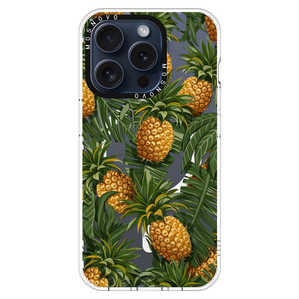 Pineapple Botany Phone Case - iPhone 15 Pro Case - MOSNOVO