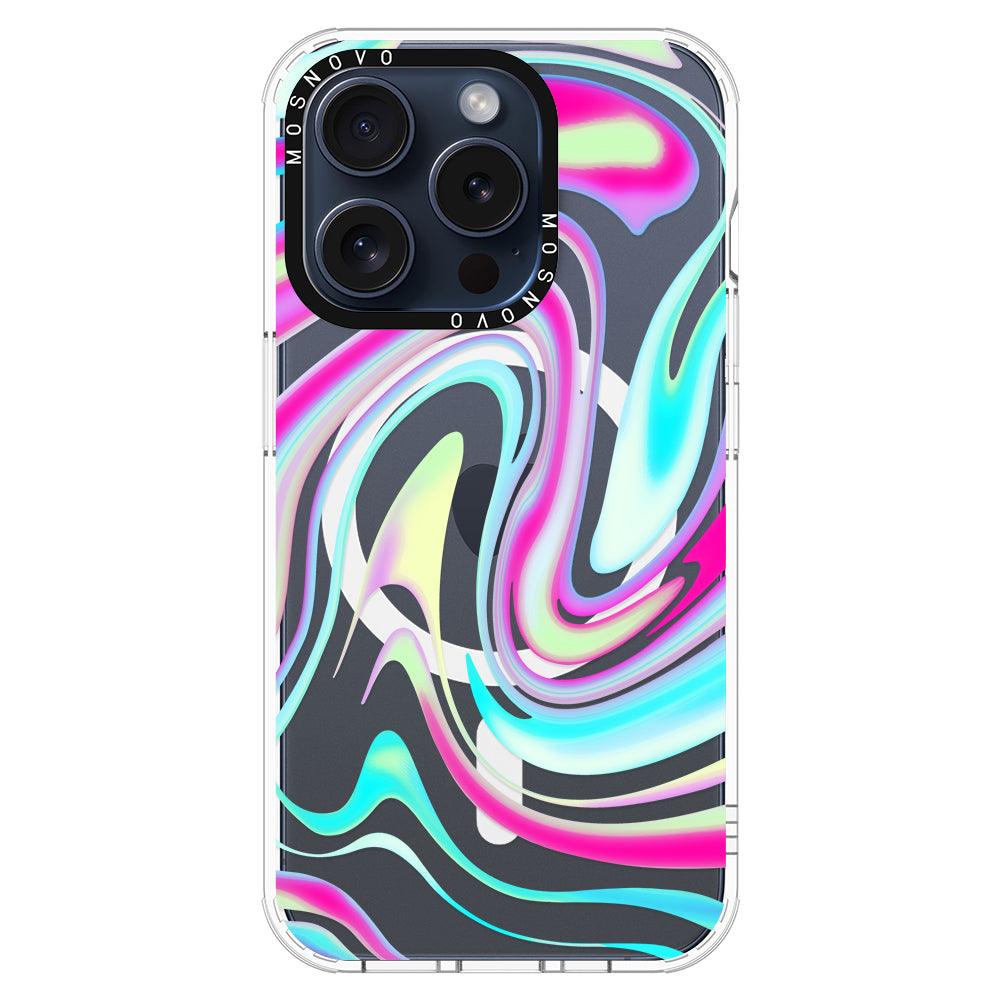 Psychedelic Swirls Phone Case - iPhone 15 Pro Case - MOSNOVO