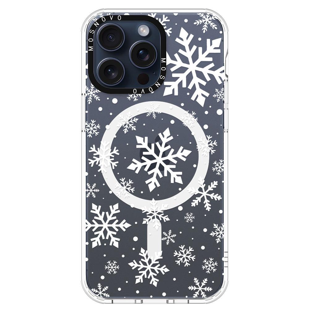 Snowflake Phone Case - iPhone 15 Pro Max Case - MOSNOVO