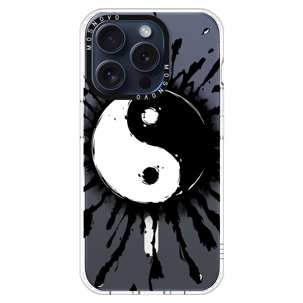 Ying Yang Phone Case - iPhone 15 Pro Case - MOSNOVO