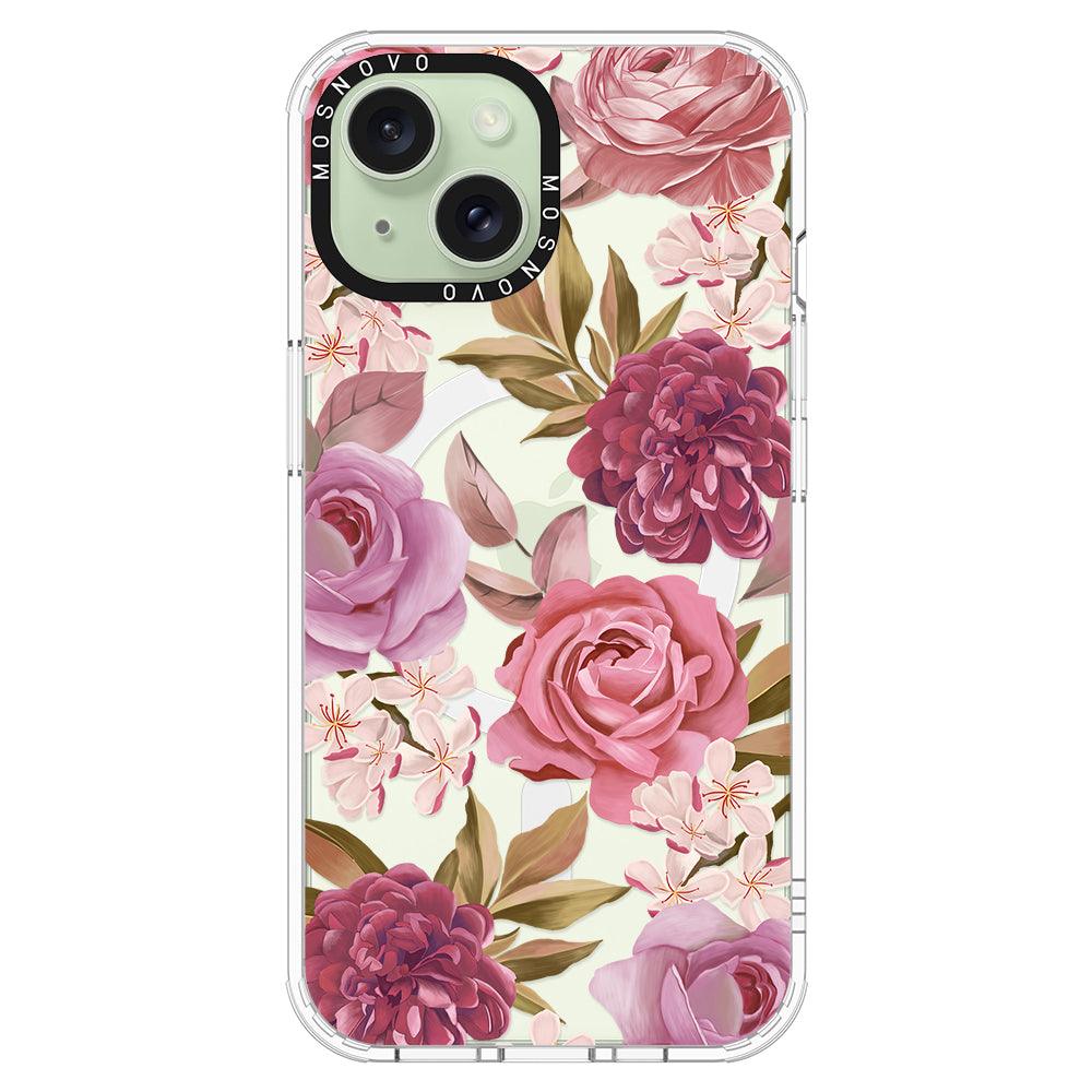 Blossom Flowe Floral Phone Case - iPhone 15 Case - MOSNOVO