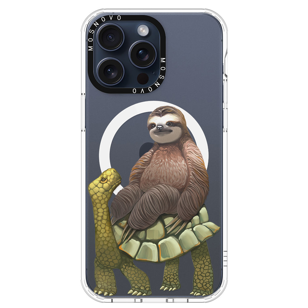 Sloth Turtle Phone Case - iPhone 15 Pro Max Case - MOSNOVO