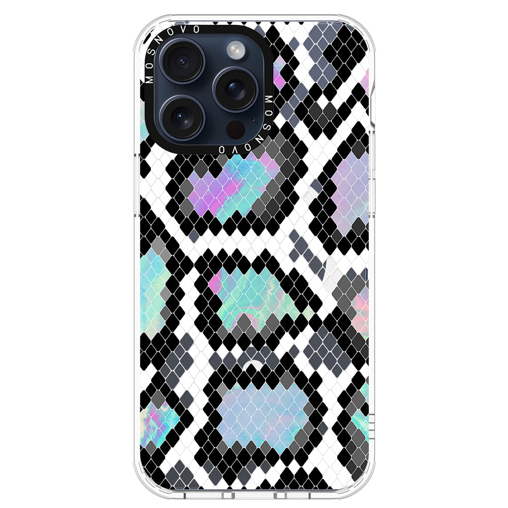 Aurora Snake Print Phone Case - iPhone 15 Pro Max Case - MOSNOVO