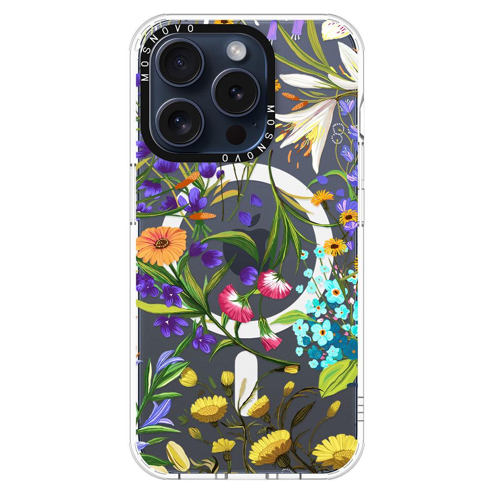 Summer Flower Holidays Phone Case - iPhone 15 Pro Case - MOSNOVO